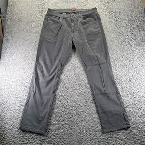 Red Ale by Alesbury Pant Mens 35x30 Gray Cotton Corduroy Chino Straight Slim Fit